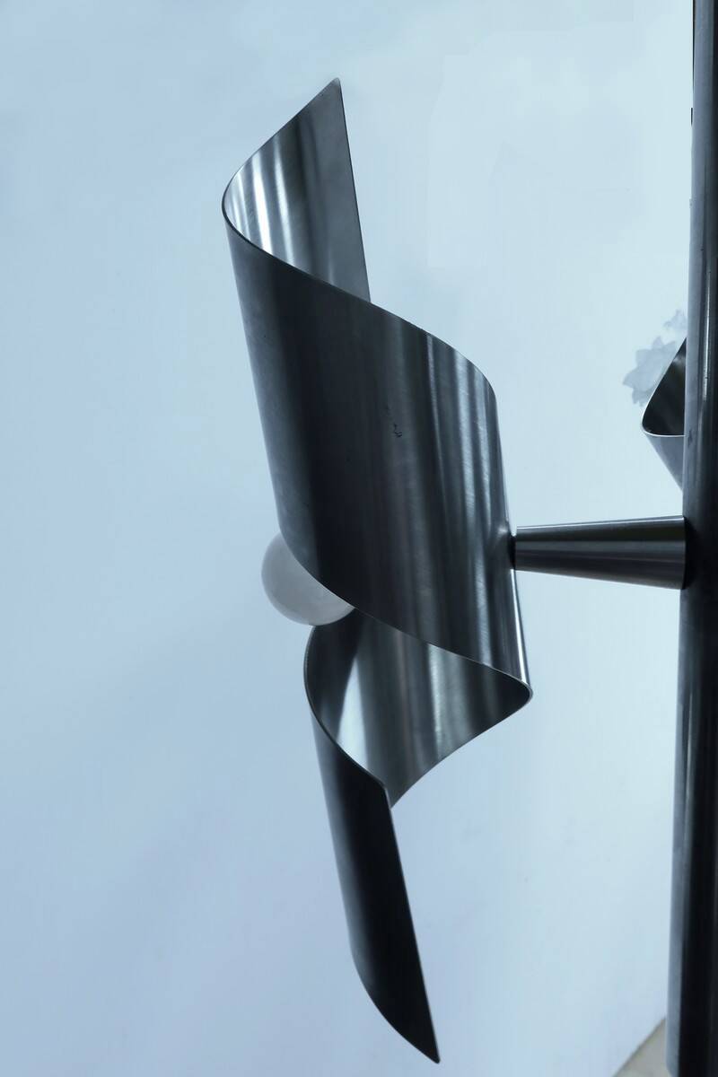 Lustre en Inox, style Space Age - 1960