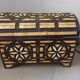 Handcrafted chest made of brass and camel bone.