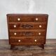Commode semainier chiffonnier vintage chêne 1950 style Art deco