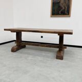 Monastery farm table in oak 1900