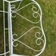 French wrought iron garden bench