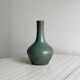 Vase en céramique vert émaillé