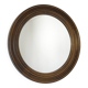 Large Vintage Wall Mirror Turned Oak Wood Round Vanity Mirror Rustic