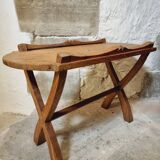 Small oak side table – French rustic style – 1920s