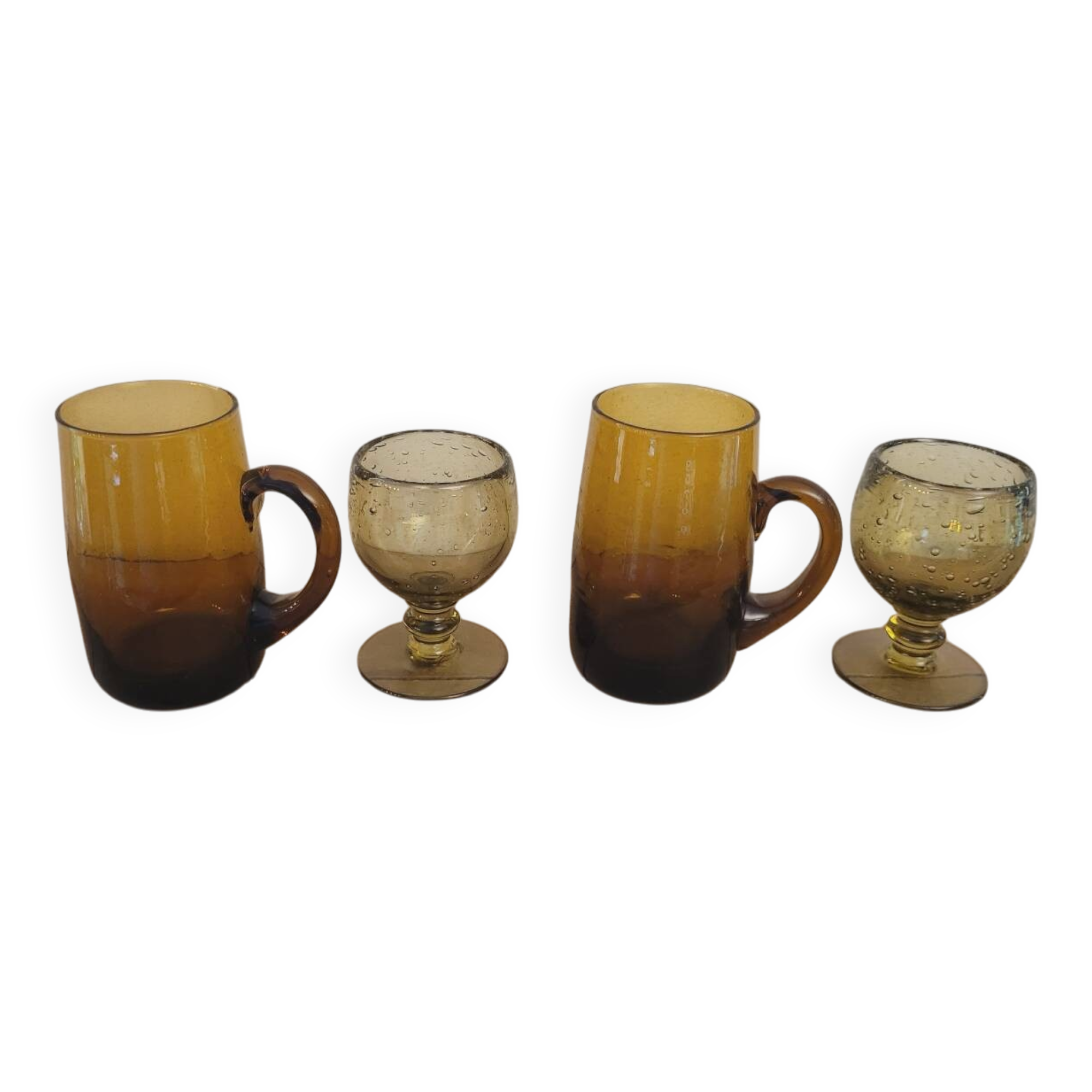 Quatuor de verres 70's