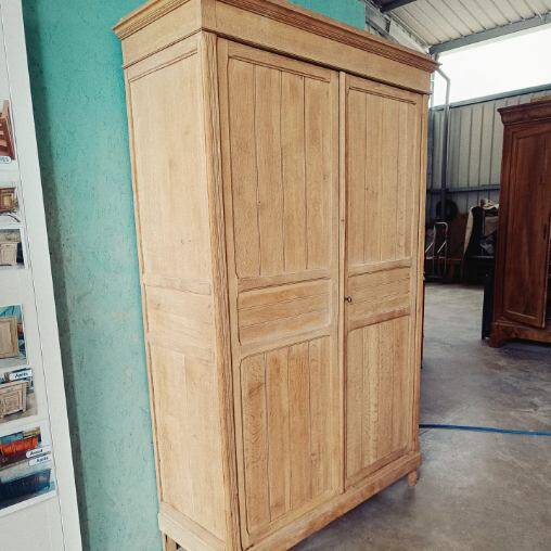 Raw oak cabinet