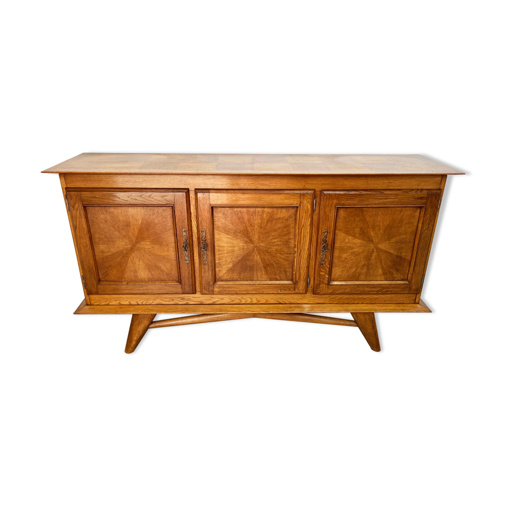 Enfilade in vintage chene 50/60 design French furniture SEGALOT 
