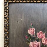 Tableau signé et daté 1932, bouquet de roses
