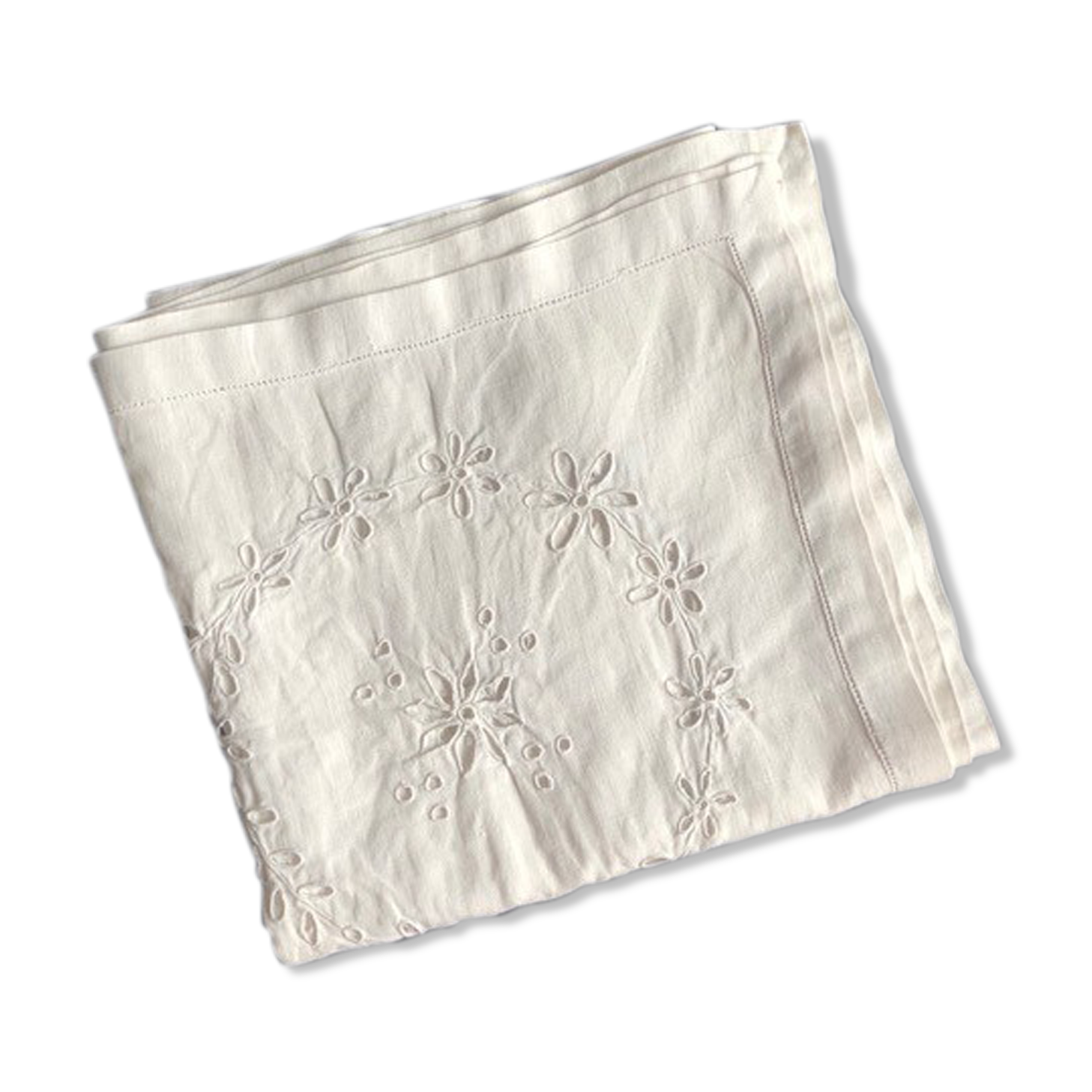 Vintage square tablecloth