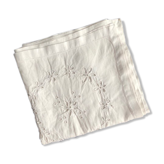 Vintage square tablecloth