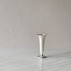 Mini metal soliflore vase, wavy corolla neck