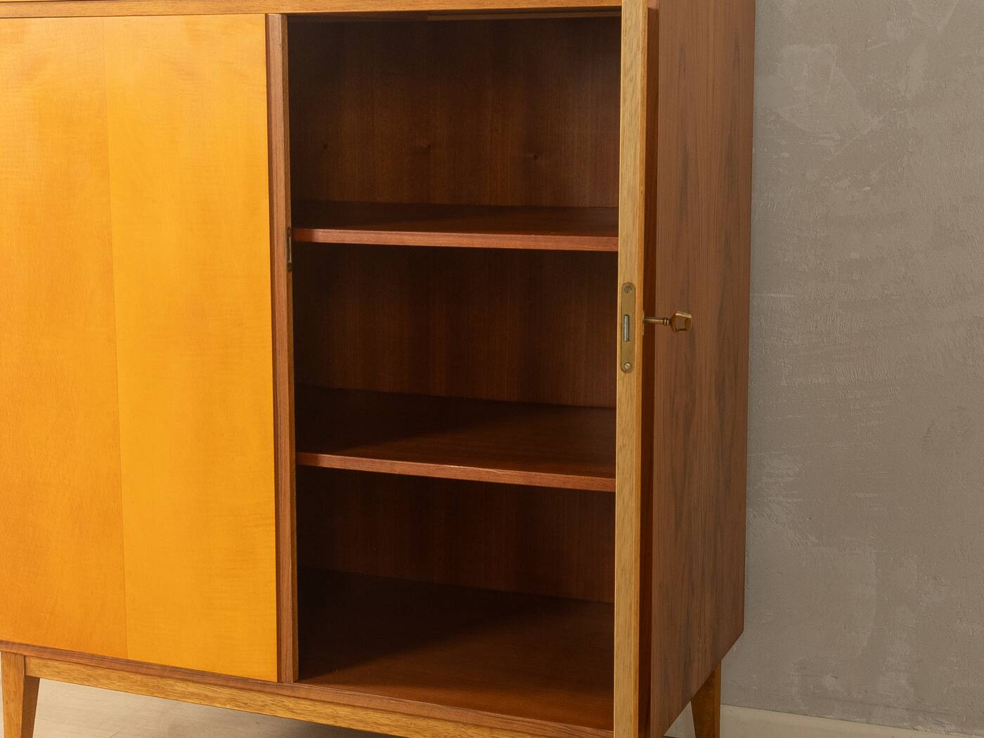 WK Möbel | Helmut Magg highboard, walnut and ash, 1950s