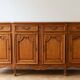 Large buffet in solid cherry wood, authentic style.