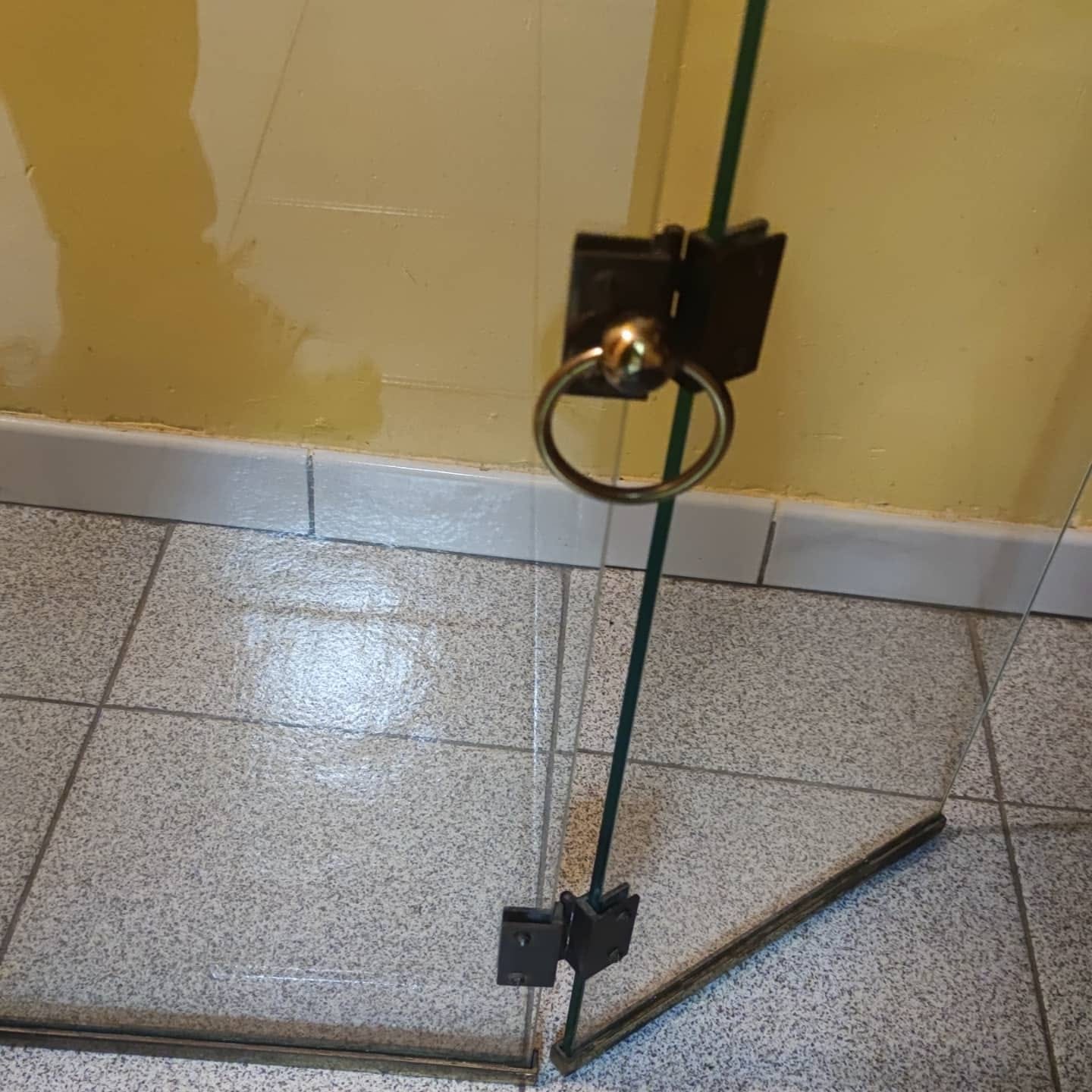 Fire or sparks glass and golden brass