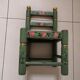 Chaise enfant bois et paille vintage