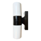 Industrial Brown Bakelite Wall Light with Milk Glass, 1960s