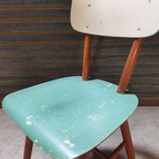 Paire de chaises en bois ton  république tchèque 1960