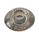 Bougeoir Orrefors Sweden « Discus » steel