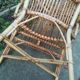 Paire de fauteuils en rotin patinés naturels