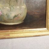 Painting flowers oil on canvas