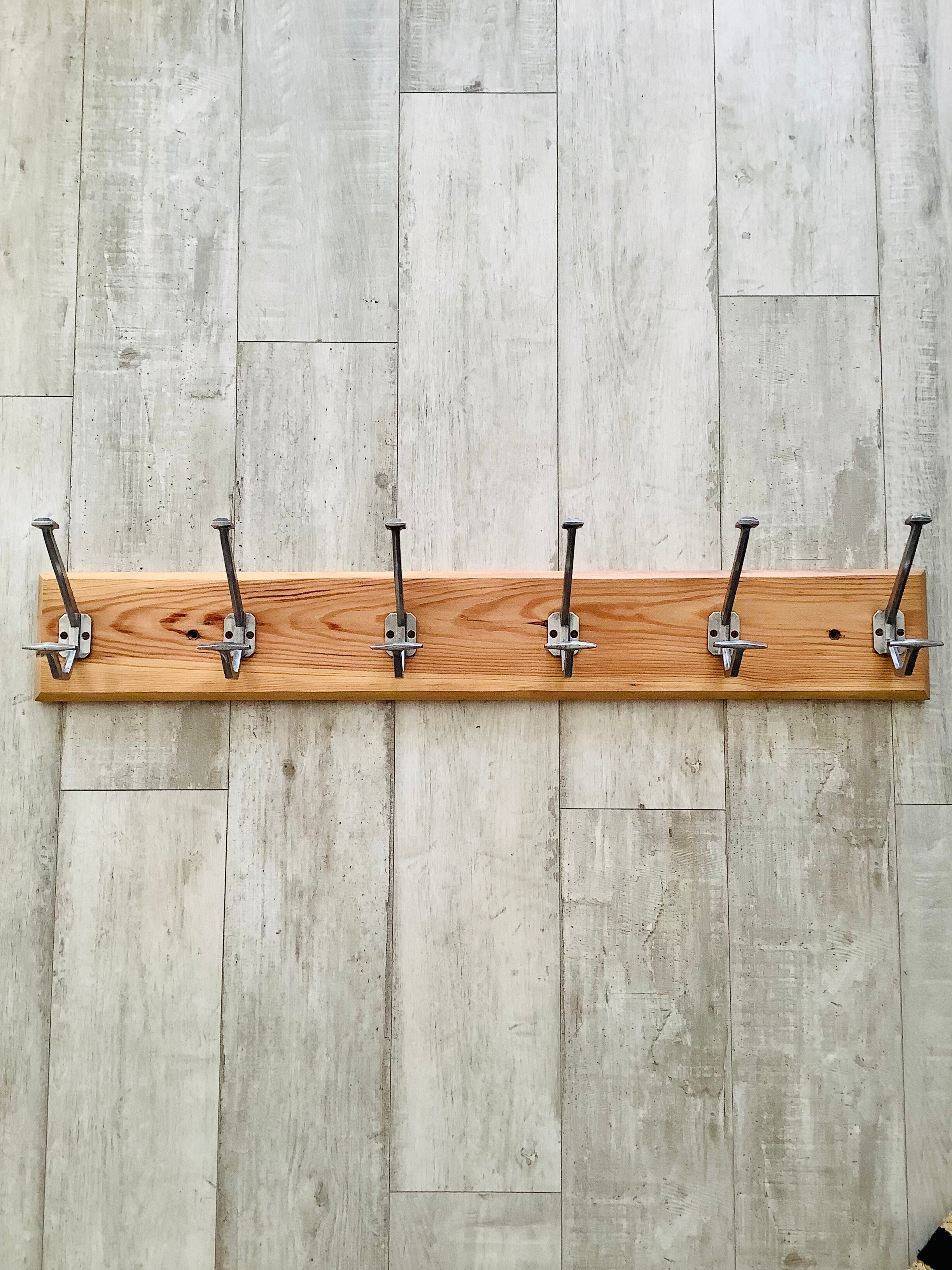 Vintage wall coat rack