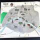 Poster school map Paris Region / The house of teachers