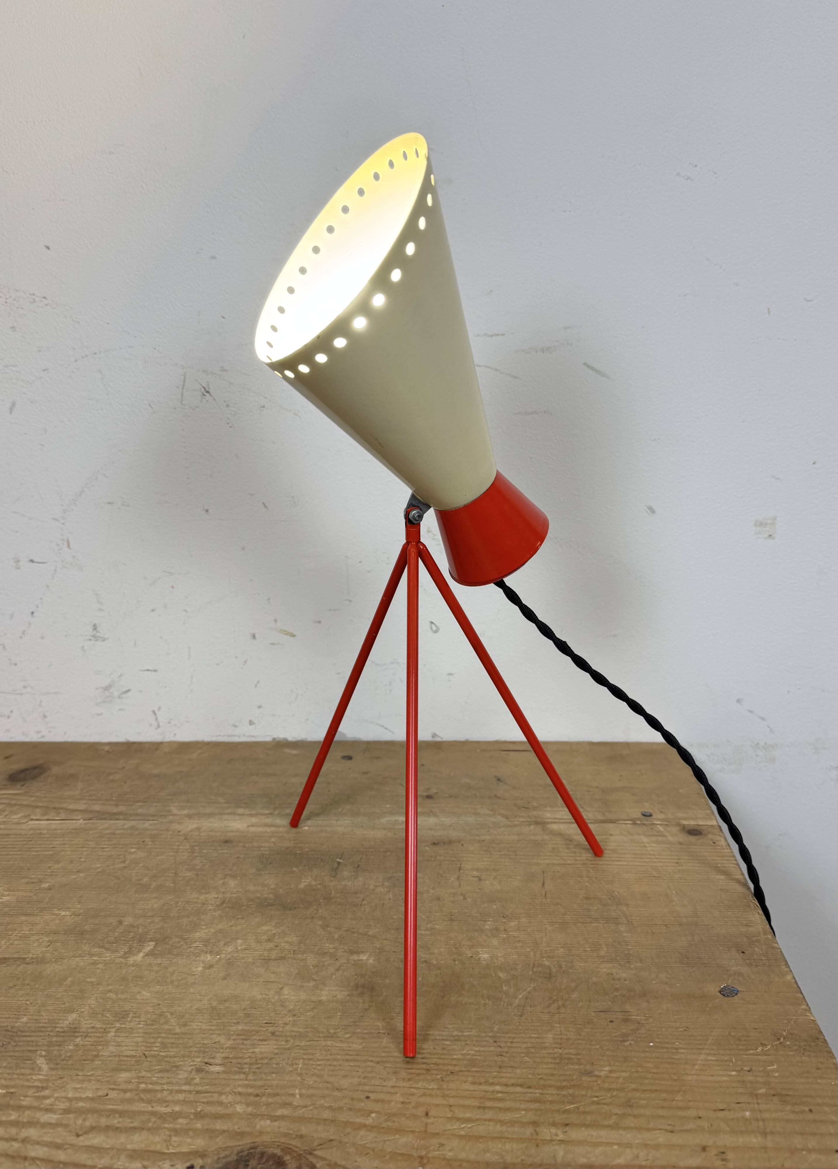 Vintage Midcentury Table Lamp by Josef Hůrka for Napako, 1950s