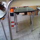 Table à manger et assises vintage fin années 50