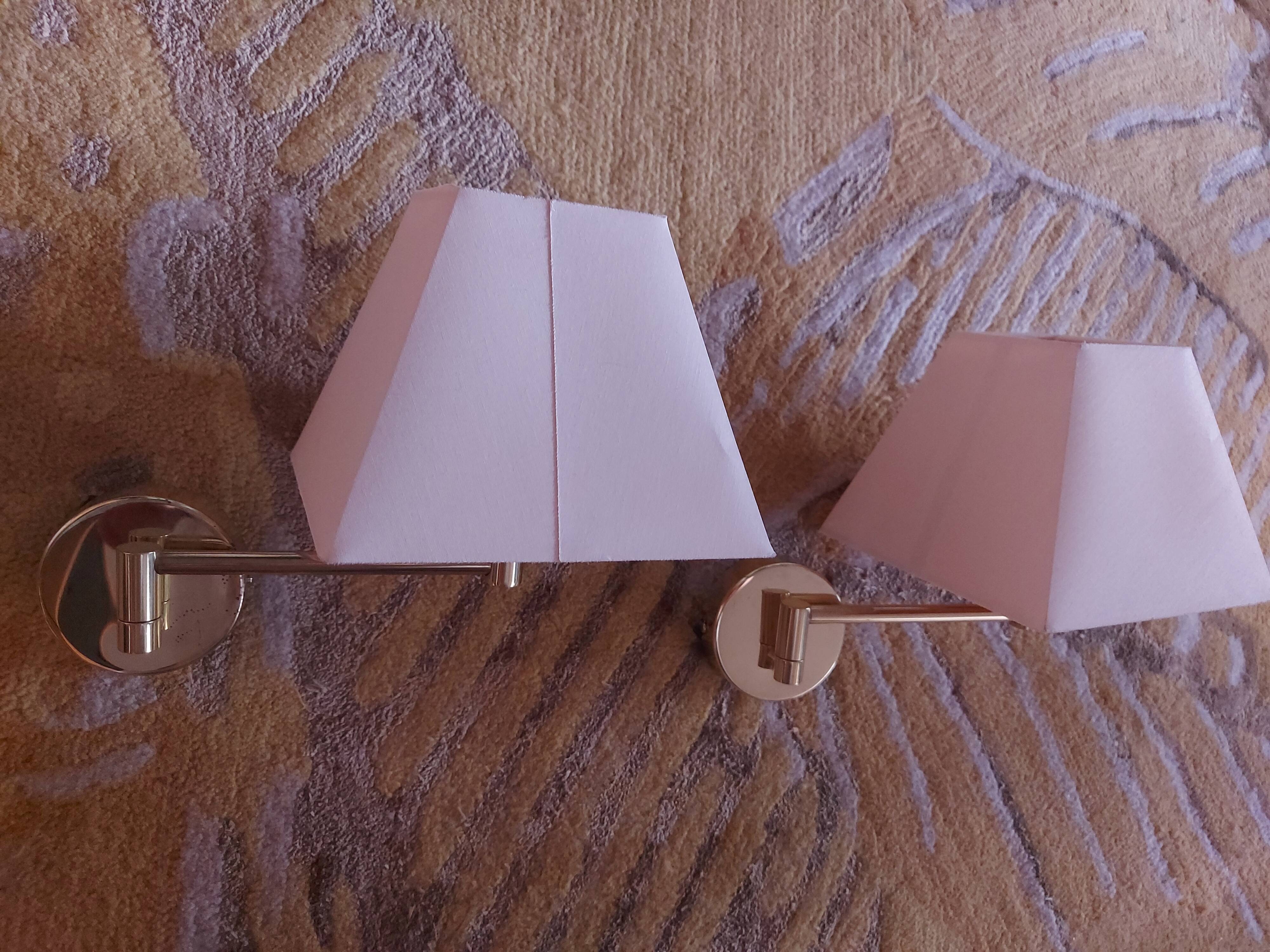 TWO BRASS WALL LIGHTS