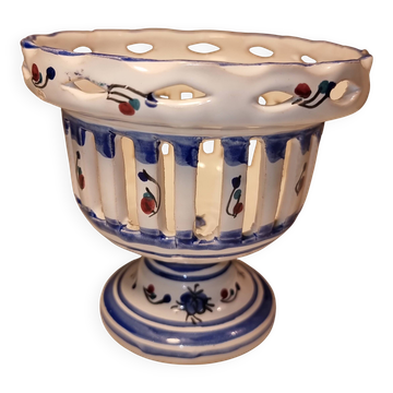 Photophore ajouré en porcelaine