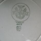 5 assiettes Villeroy & Boch en céramique jaune, années 60