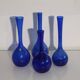 Set of 4 Scandinavian glass vases 1970
