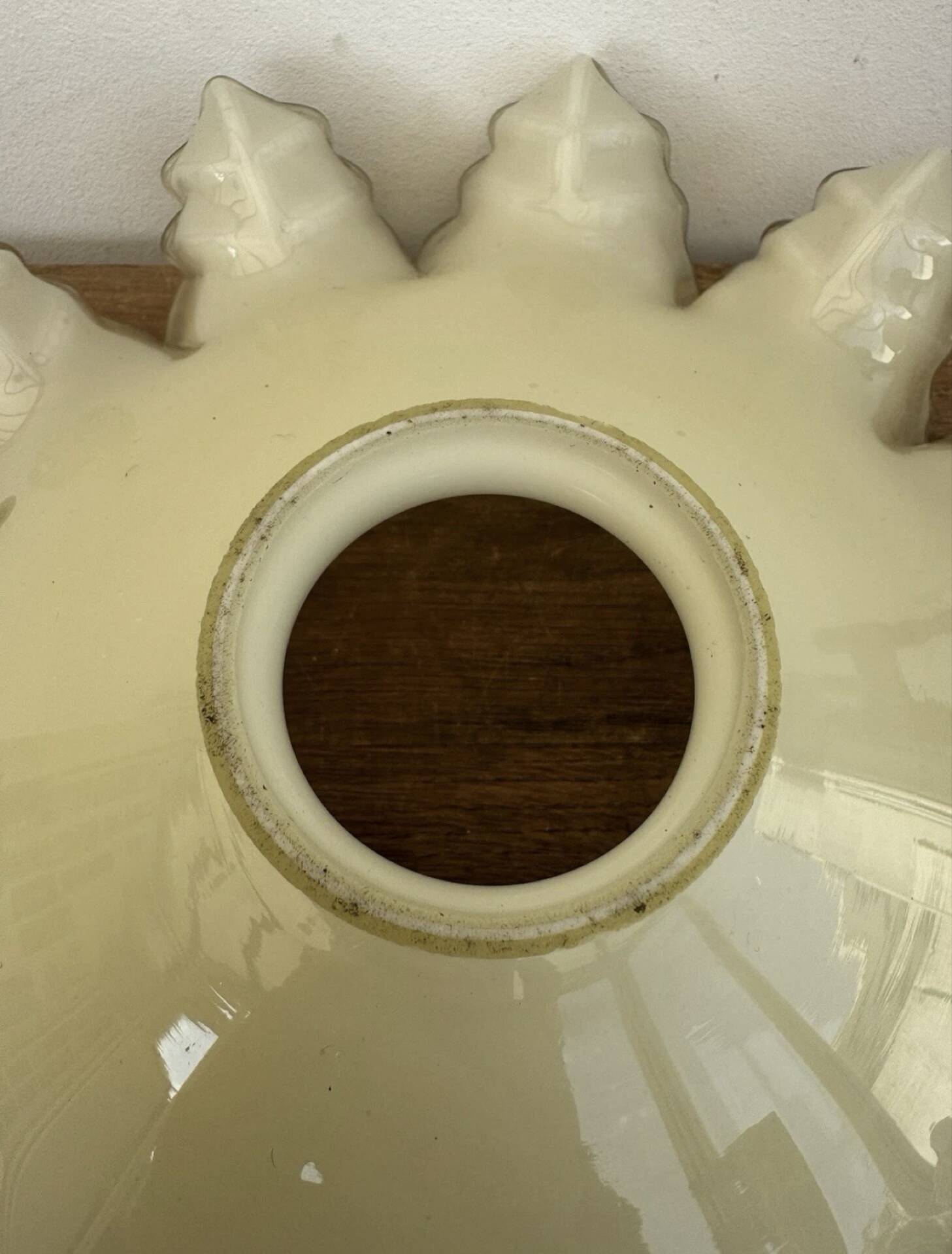 Vintage pleated glass lace lampshade ceiling light