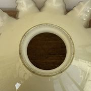 Vintage pleated glass lace lampshade ceiling light