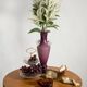Vase décoratif en verre violet vintage de style milieu du siècle, Europe, années 1960