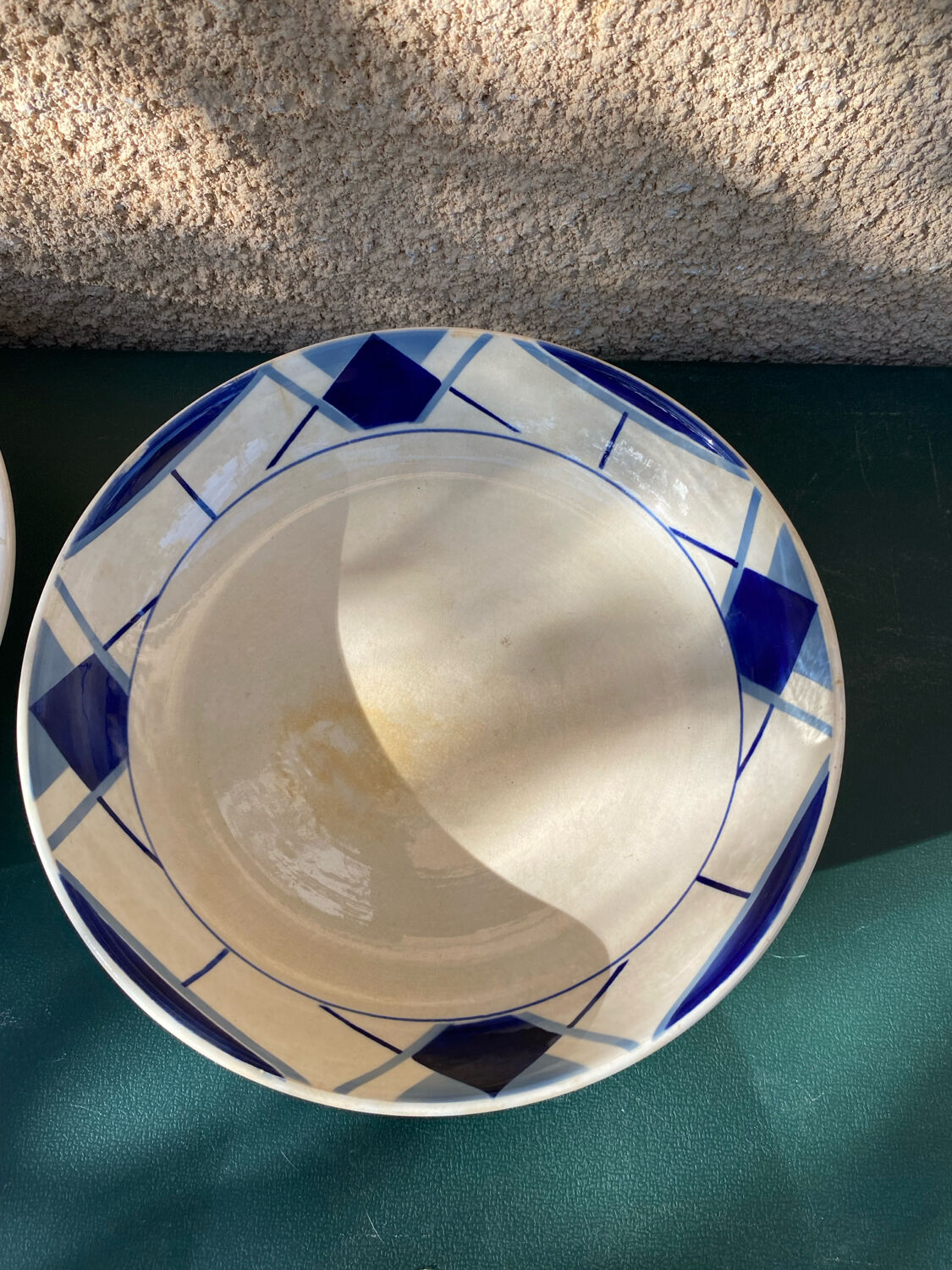 Sets of 2 presentation dishes Digoin Sarreguemines model Efel.