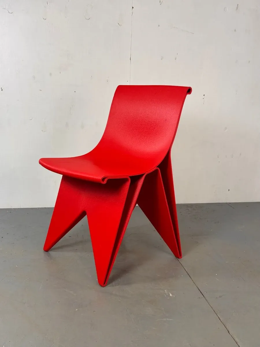Modernist futuristic endless style printed chair attributed to Dirk van de Kooij, 2000s