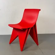 Chaise imprimée au style moderne futuriste et infini attribuée à Dirk van de Kooij, années 2000.