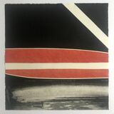 Pierre FICHET, Untitled, c. 1969. Embossed lithograph signed in pencil