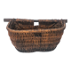 Harvest hood basket wood and wicker