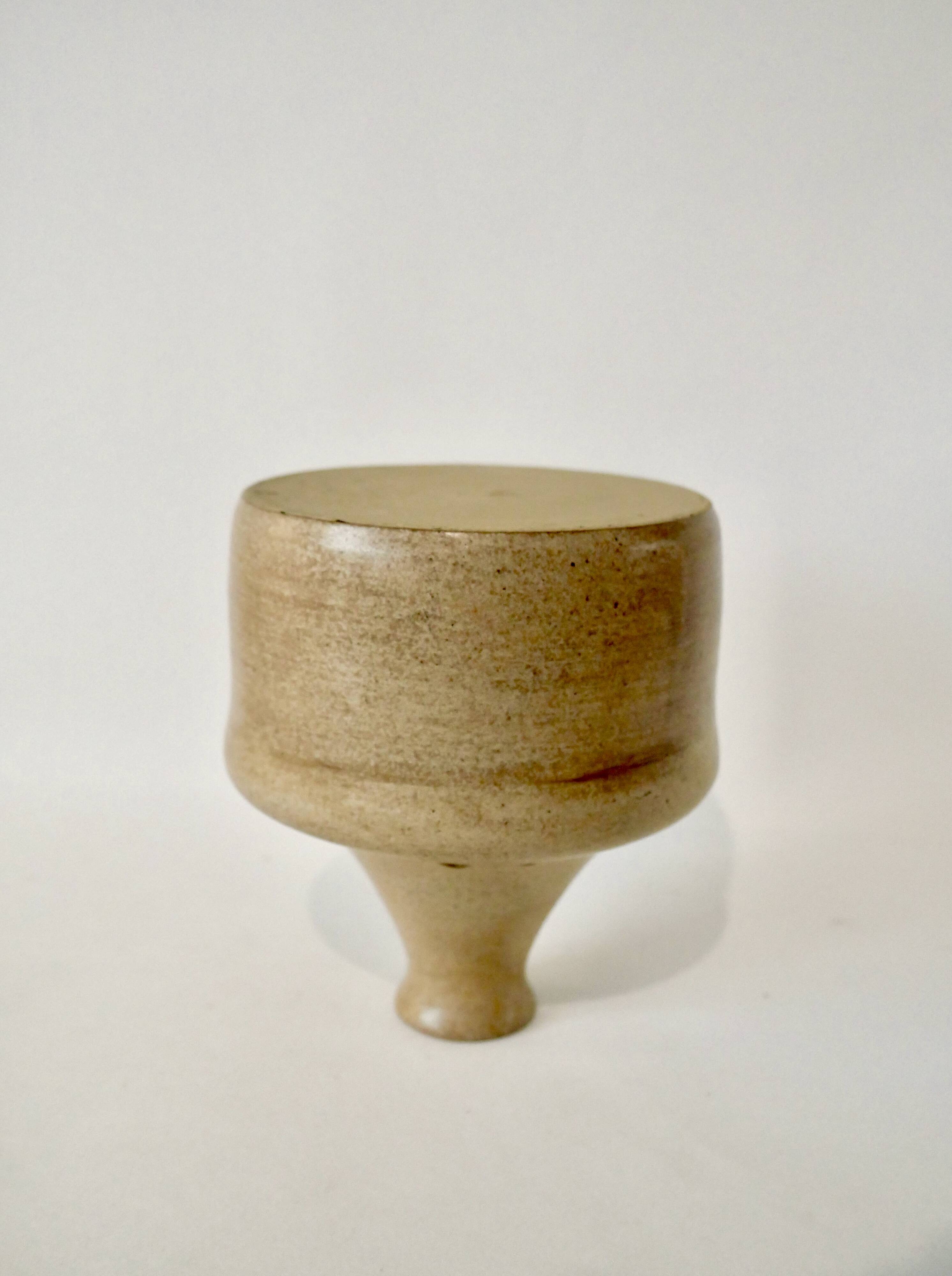 Handmade sandstone soliflore flower vase from the 70s