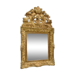 miroir en bois doré,