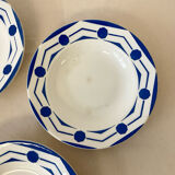 6 deep plates Digoin Sarreguemines - Ciboulette Collection