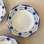 6 assiettes creuses Digoin Sarreguemines - Collection Ciboulette