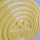 Vintage art deco duck yellow slip coaster