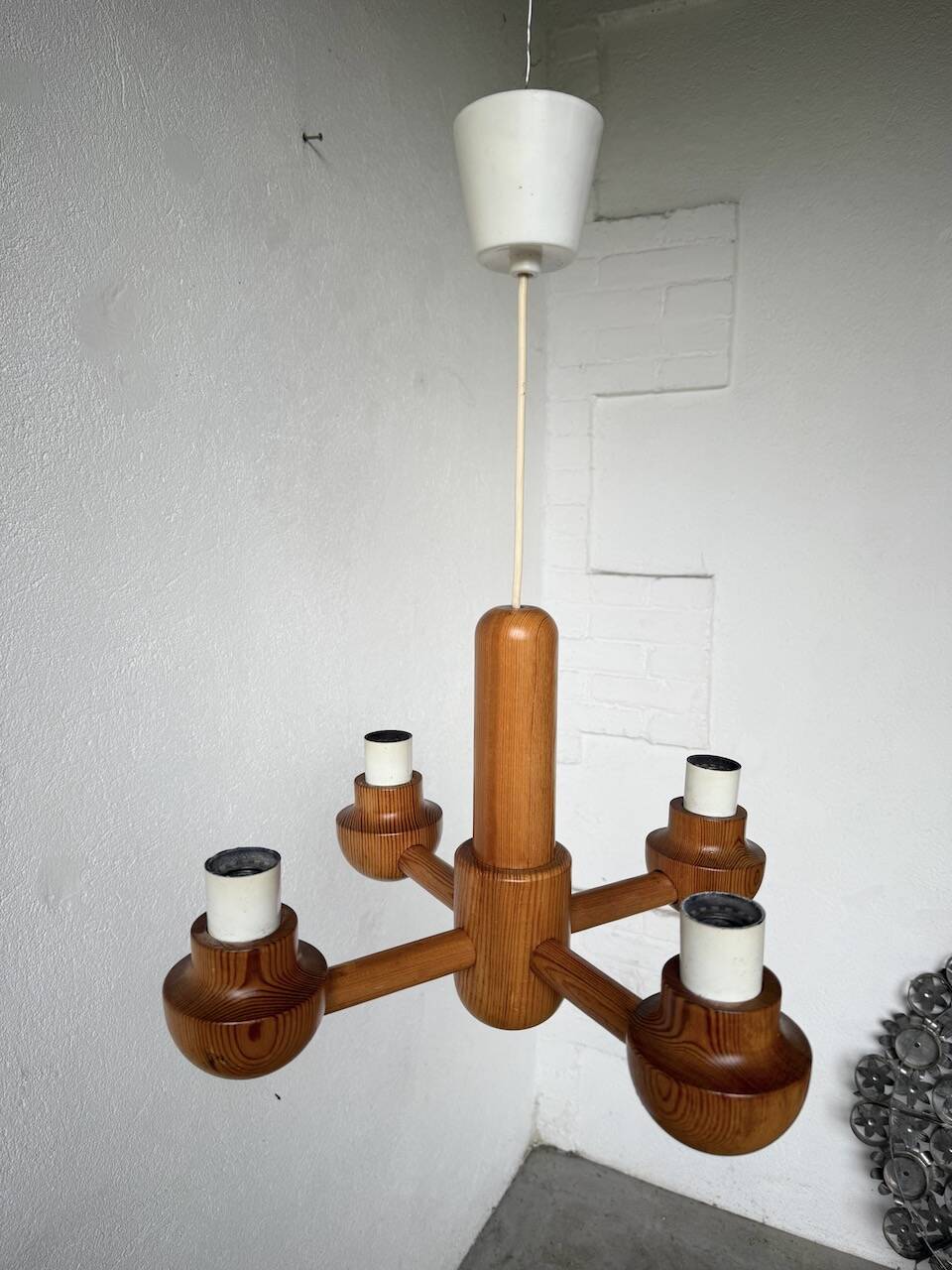 Paire de suspensions Ikea en pin 1980