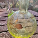 Carafe and sugar bowl in ouraline, Legras/Baccarat