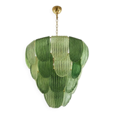 Luxury Multi Green Petals Murano Glass Chandelier – Contemporary Simoeng De