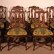 12 chaises de style Louis XIV en chêne