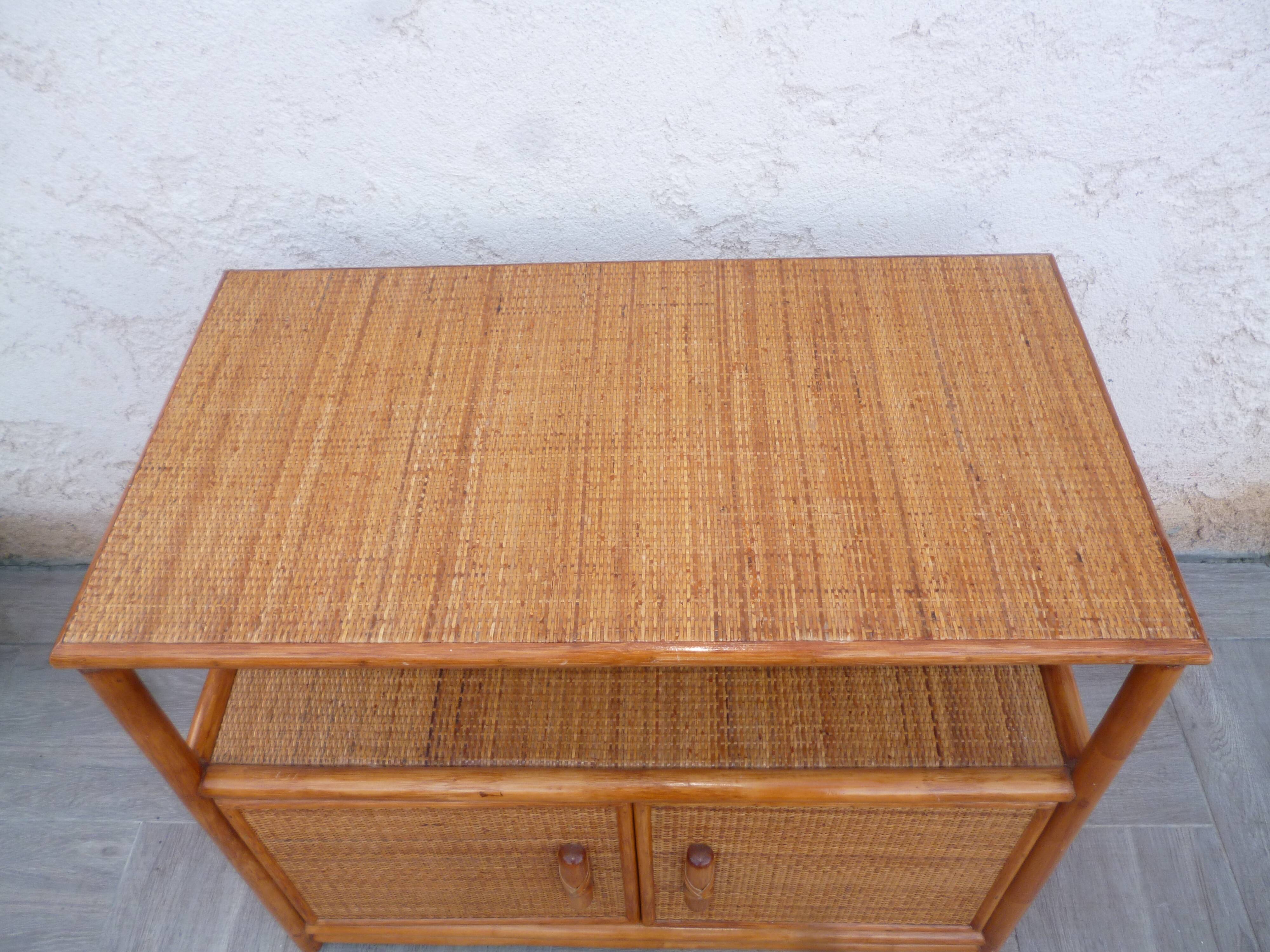 Rattan buffet